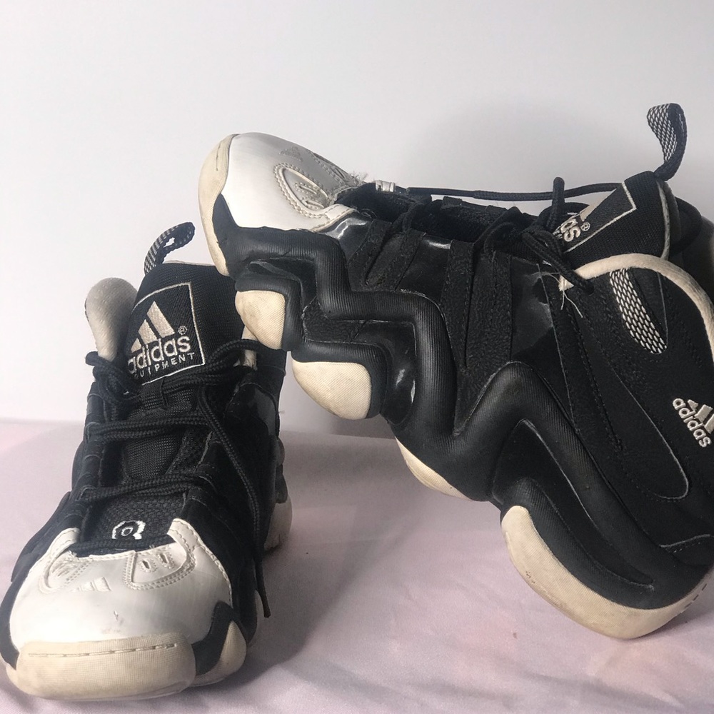 Black and white Adidas Crazy 8